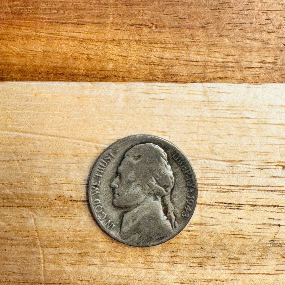 Vintage Coin 1943 S War Time Nickel